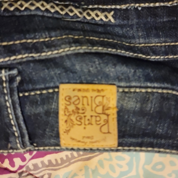 2 pair women paris Blue jeans size 13 - Picture 3 of 5